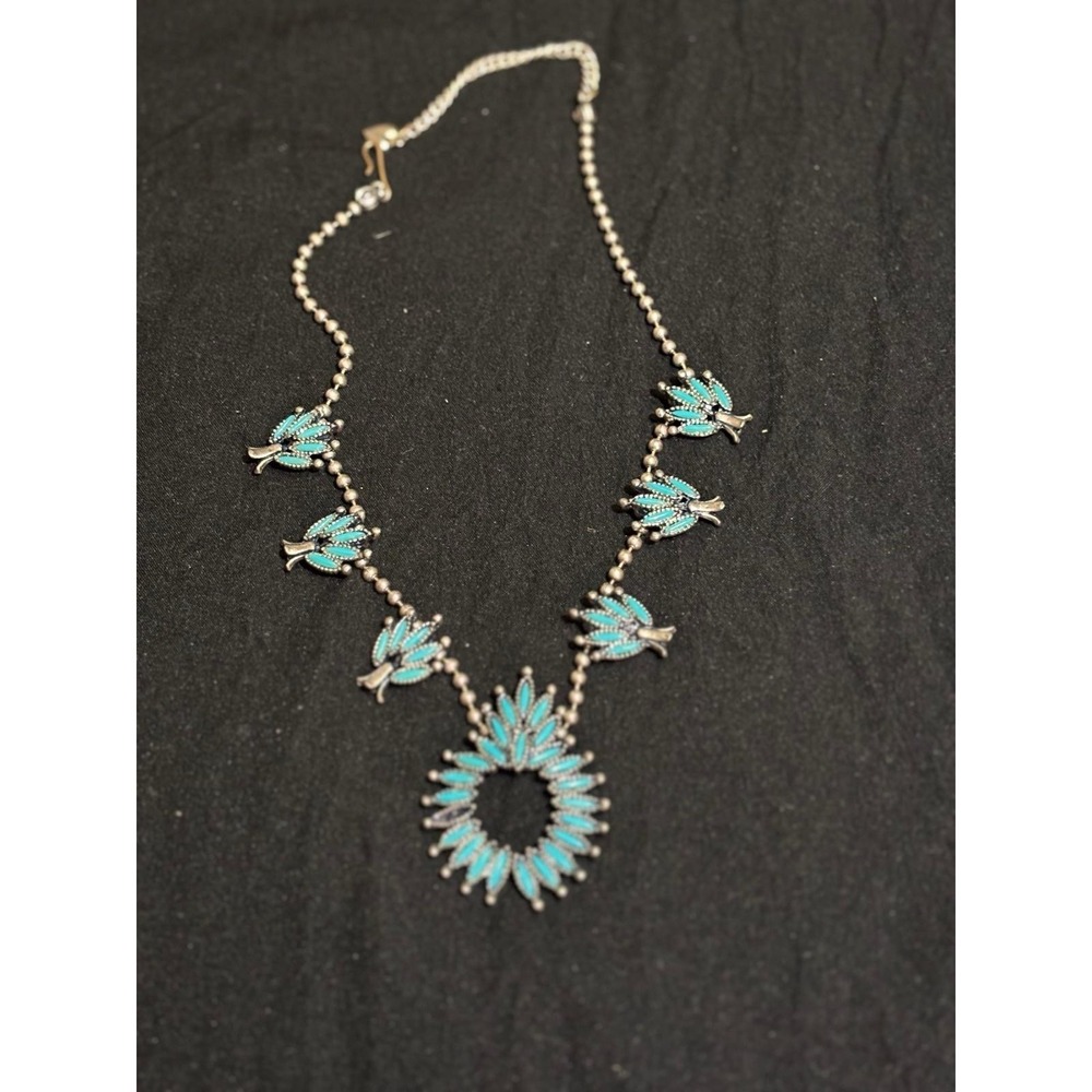 Faux Turquoise Statement Necklace